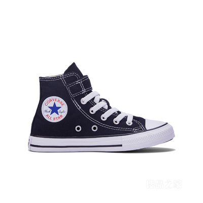 【小童】All Star 1V经典复古帆布童鞋 中性 黑色