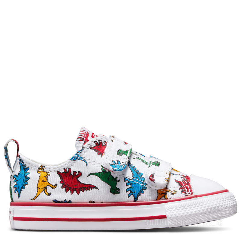 【婴童】All Star 2V恐龙魔术贴运动鞋 中性 白色