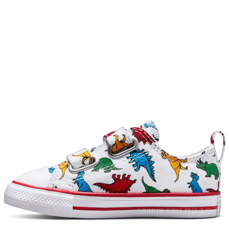【婴童】All Star 2V恐龙魔术贴运动鞋 中性 白色