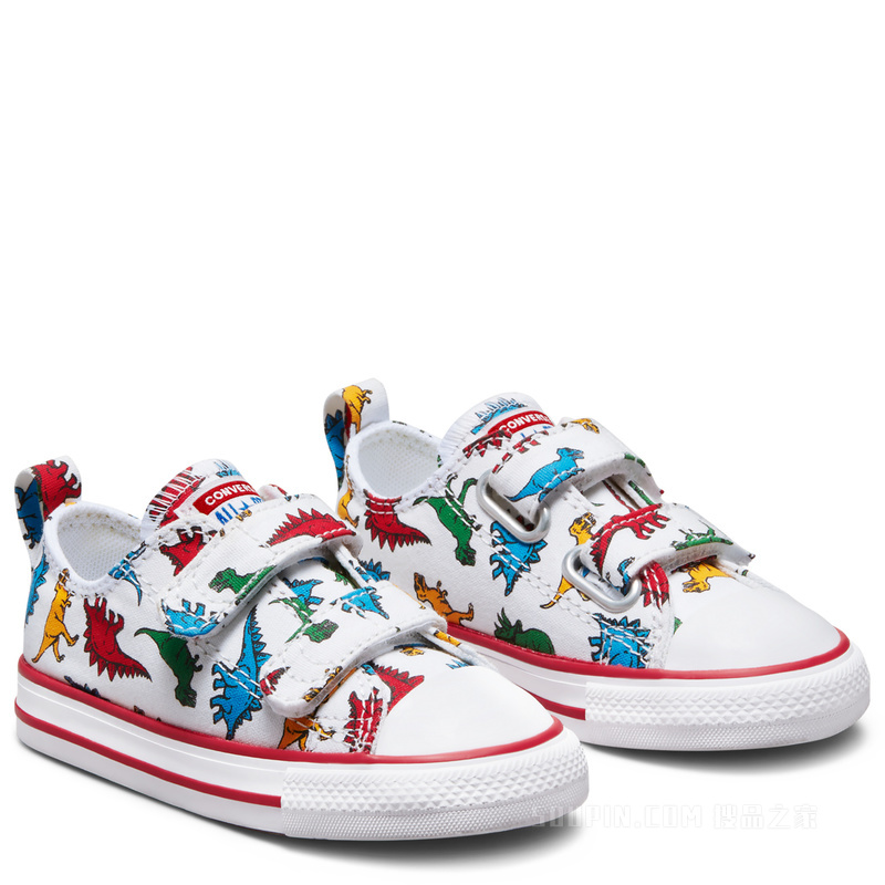 【婴童】All Star 2V恐龙魔术贴运动鞋 中性 白色