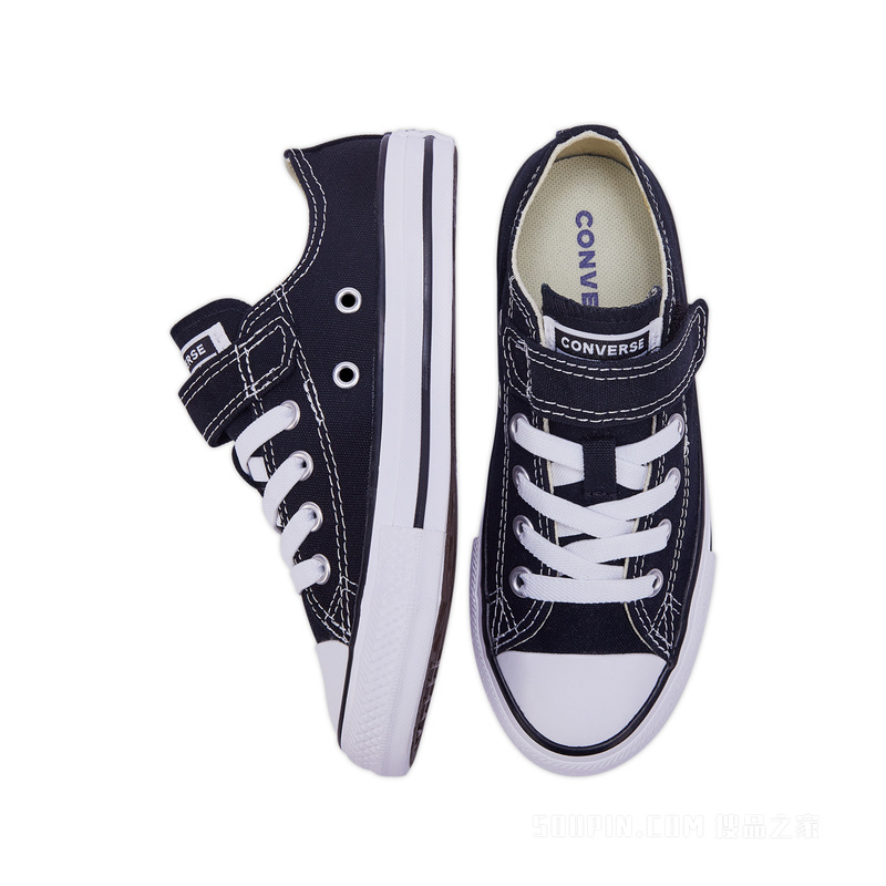 【小童】All Star 1V低帮经典复古童鞋 中性 黑色