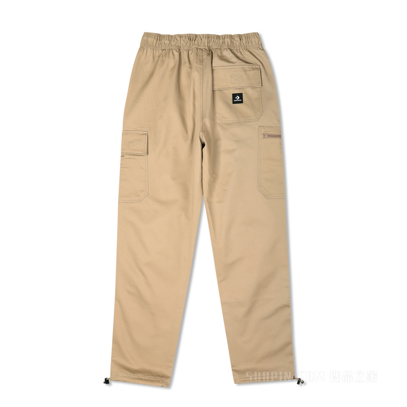 【男子】复古工装裤男款松紧腰长裤 男款 棕色