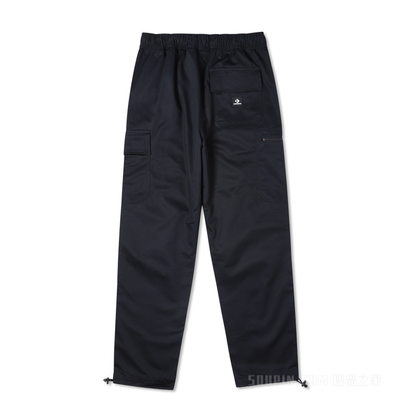 【男子】复古工装裤男款松紧腰长裤 男款 黑色