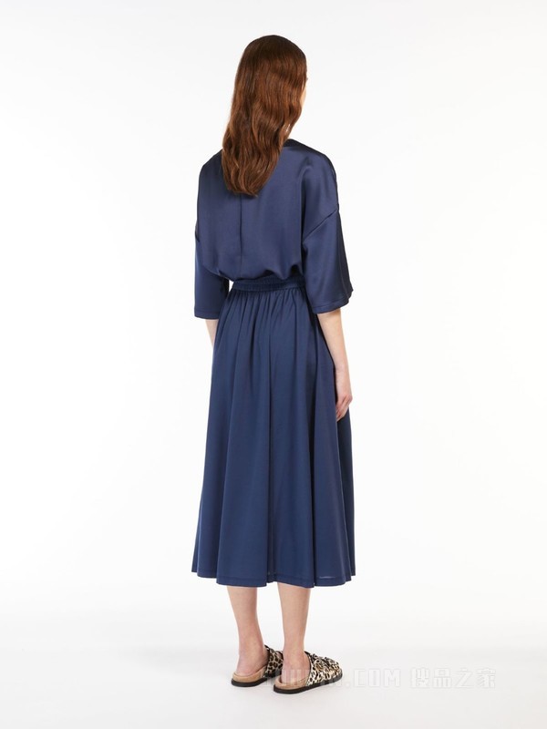 Cotton and satin jersey dress | Weekend Max Mara