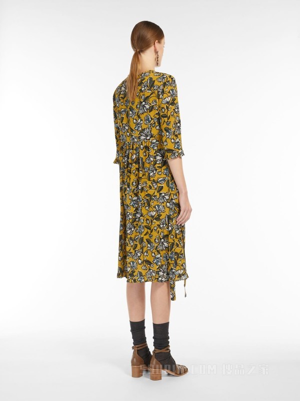 Max mara silk hot sale crepe de chine dress