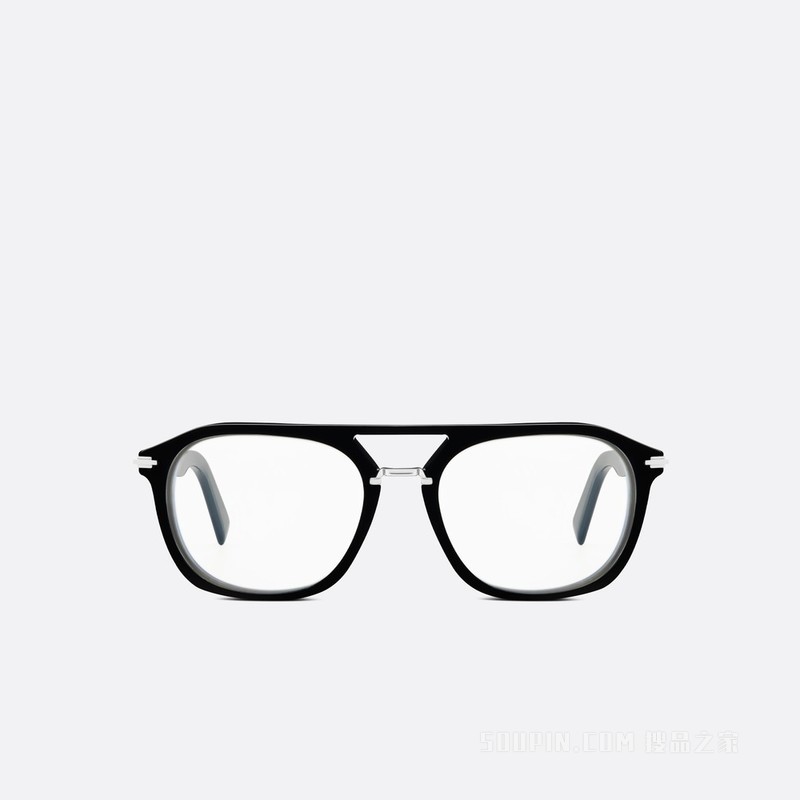 DiorBlackSuit N1I 眼镜 黑色方形镜框搭配防蓝光镜片
