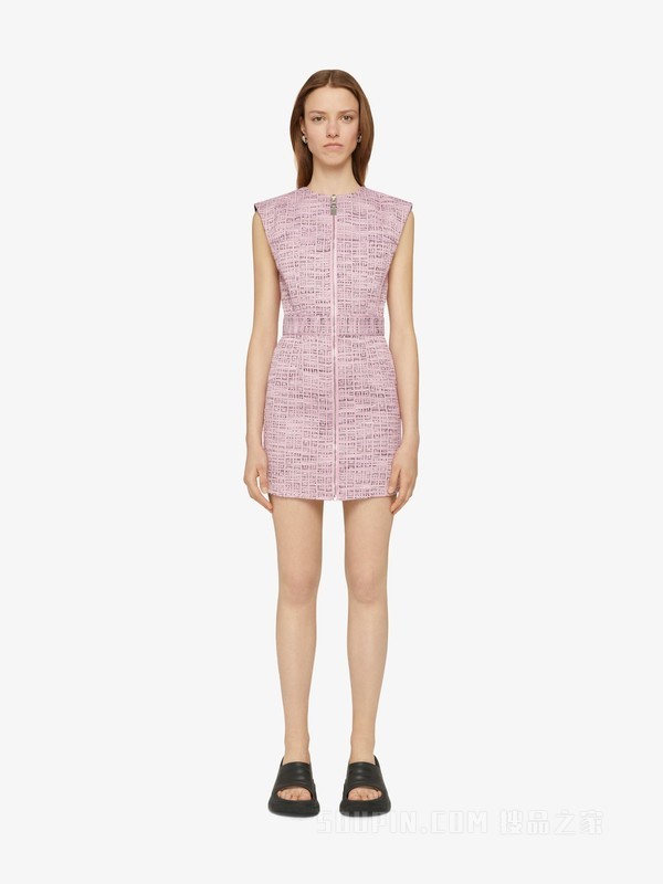 4G LOGO拉链连衣裙