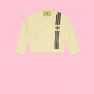 adidas x Gucci联名系列短款开衫 黄色