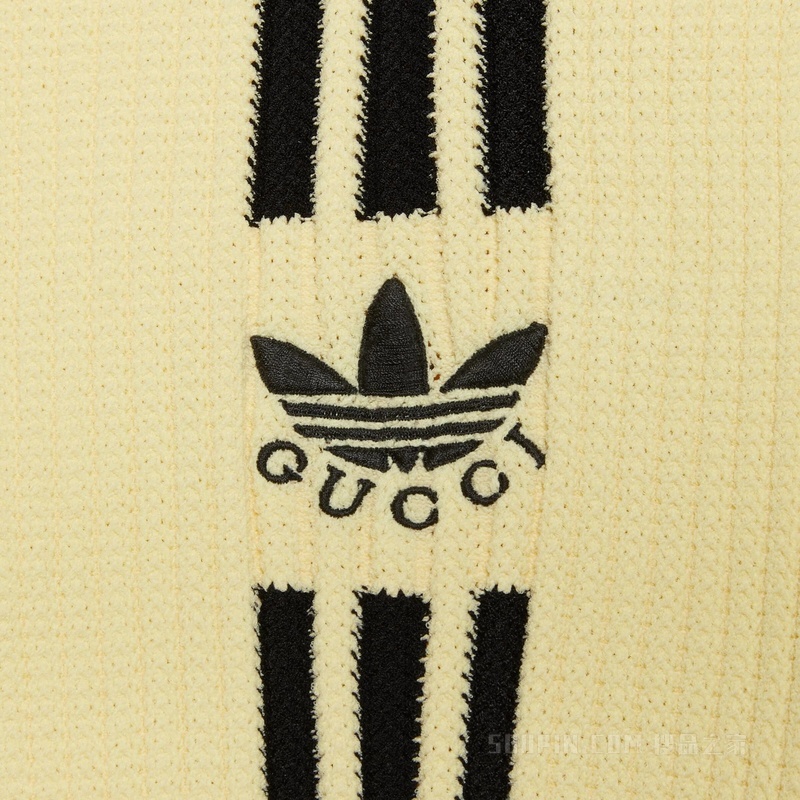 adidas x Gucci联名系列短款开衫 黄色