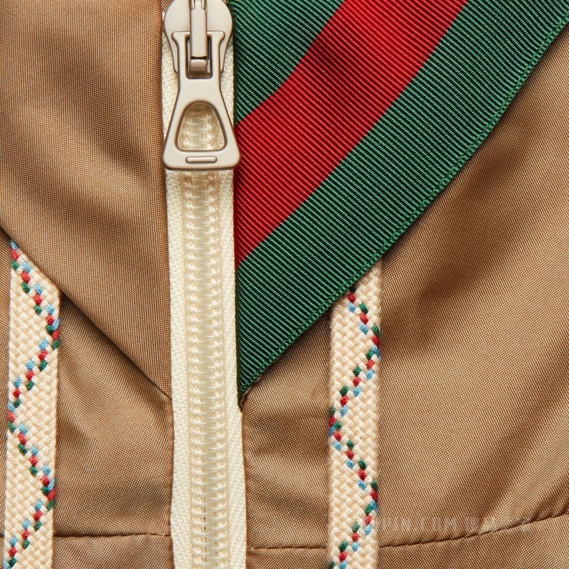 尼龙丝缎夹克 古铜色尼龙丝缎