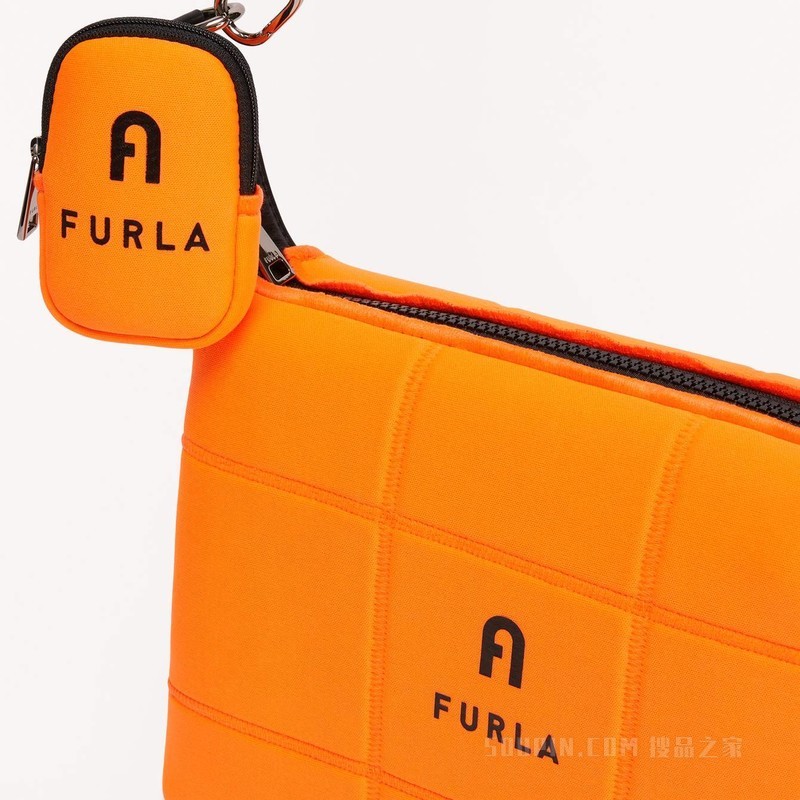 中号单肩包 Arancio Fluorescente (Orange) Furla Piuma