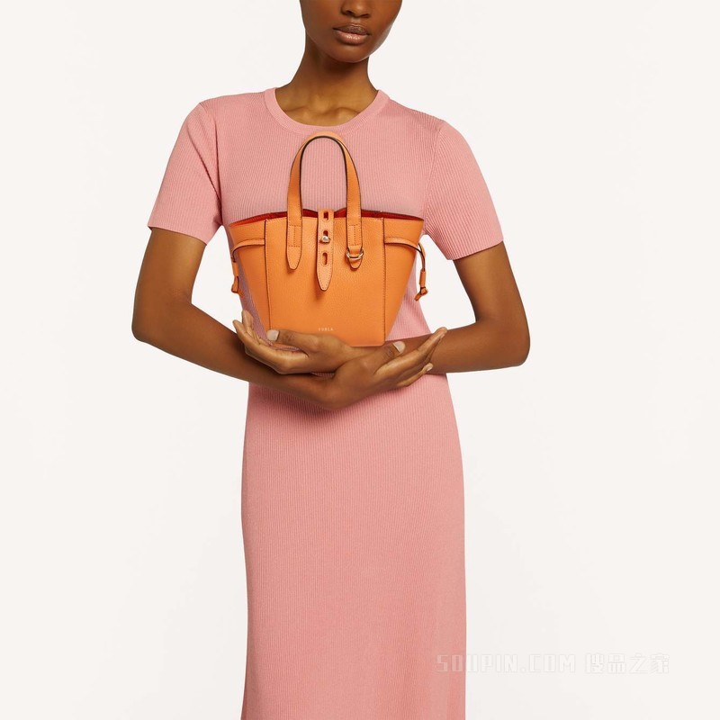 托特包 迷你款 Sunset (Orange) Furla Net