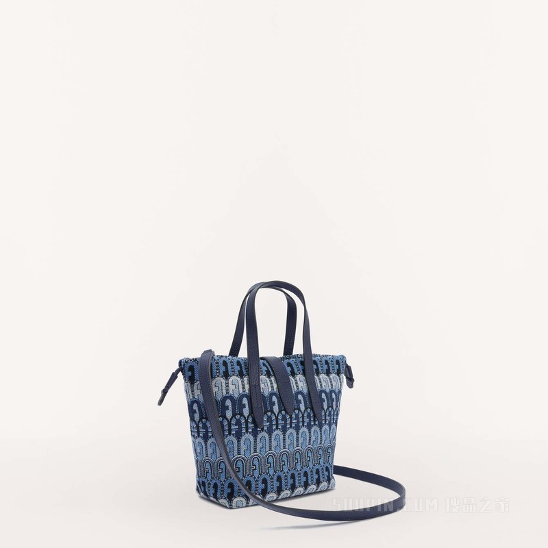 托特包 迷你款 Toni Blu Denim (Multicolour) Furla Net