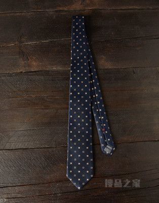 丝绸领带 几何图案真丝领带