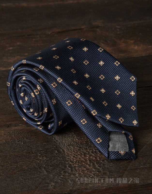丝绸领带 几何图案真丝领带