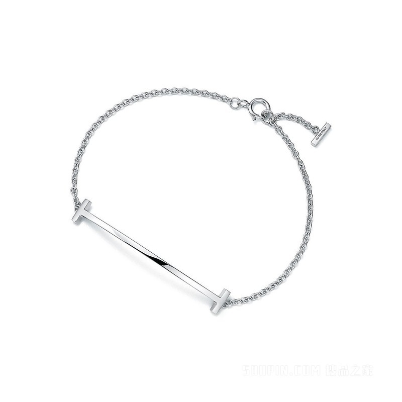 Tiffany T 系列 18K 白金 Smile 手链