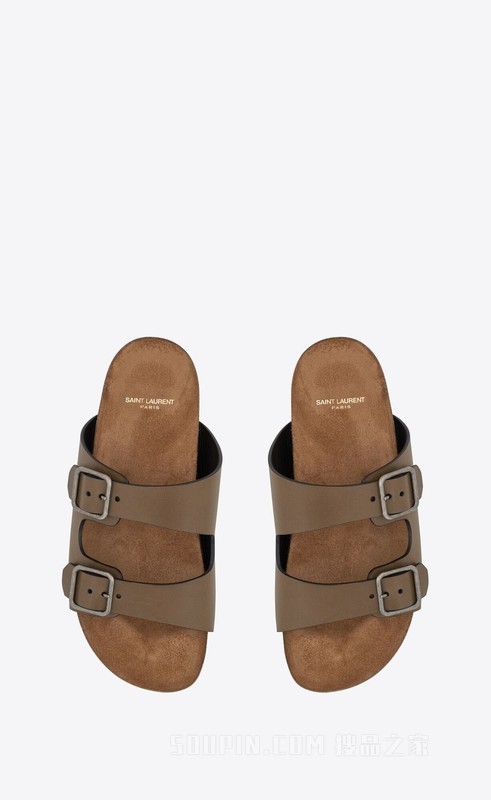 Jimmy光滑皮革凉鞋