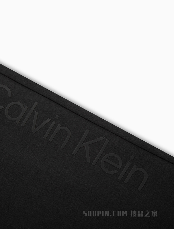 Calvin Klein 22春夏男士松紧抽绳腰简约胶质LOGO束脚运动休闲裤4MS2P613
