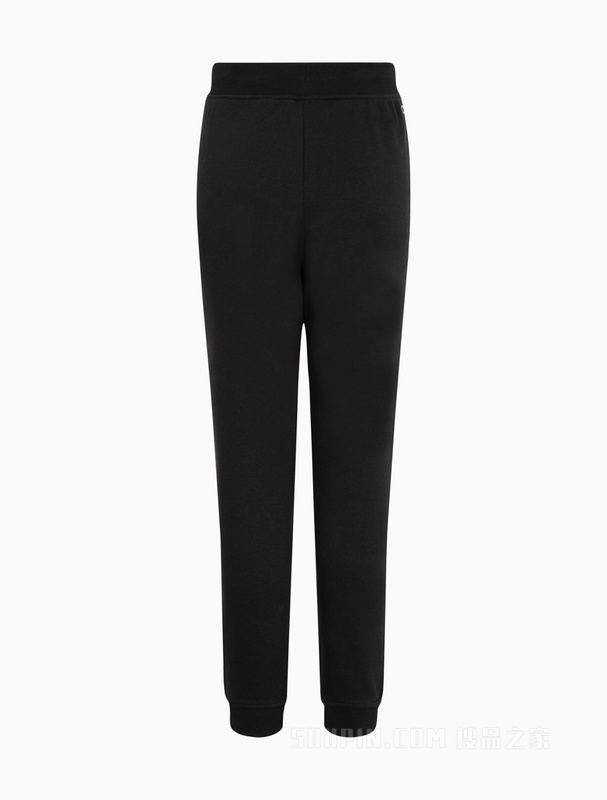 Calvin Klein 22春夏女士松紧高腰LOGO提花织带束脚针织休闲裤4WS2P610