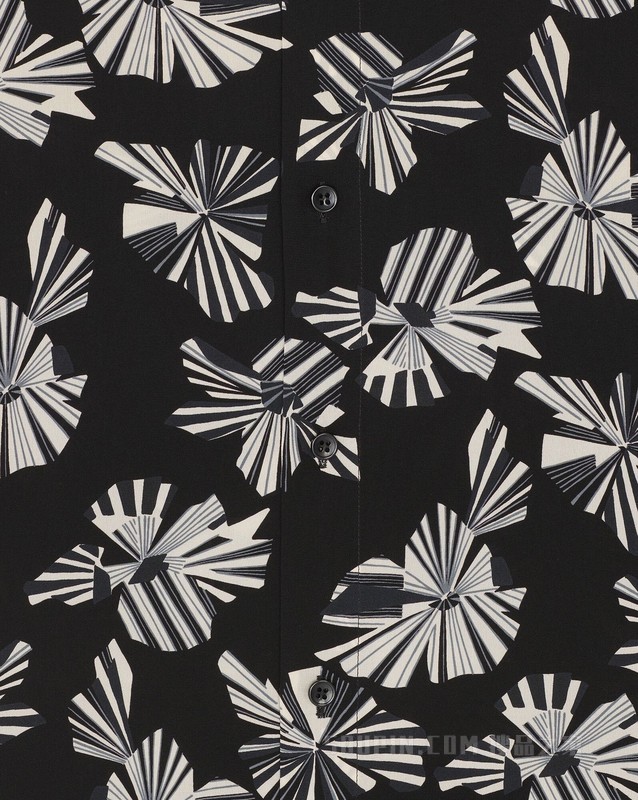 折纸印花桑蚕丝衬衫