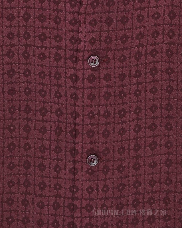 哑光和亮面桑蚕丝鲨鱼领衬衫