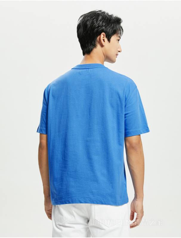 Calvin Klein 22春夏男士休闲纯棉简约LOGO透气短袖T恤40HM228