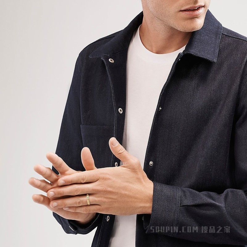 Tiffany & Co.® 系列 18K 黄金镶钻戒指，4 毫米。