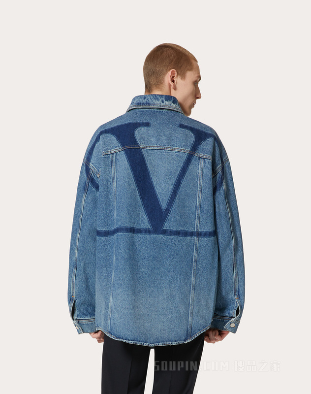 VLOGO SIGNATURE牛仔衬衫