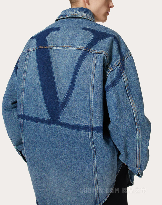 VLOGO SIGNATURE牛仔衬衫