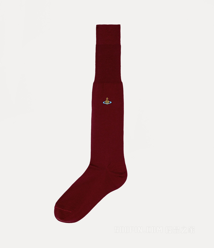 Uni Colour Plain Knee High Socks