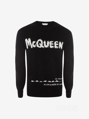 McQueen Graffiti 圆领套衫