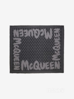 McQueen Graffiti机车骷髅围巾