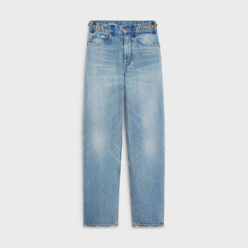 MARGARET STEEL BLUE WASH水洗色牛仔裤 26763