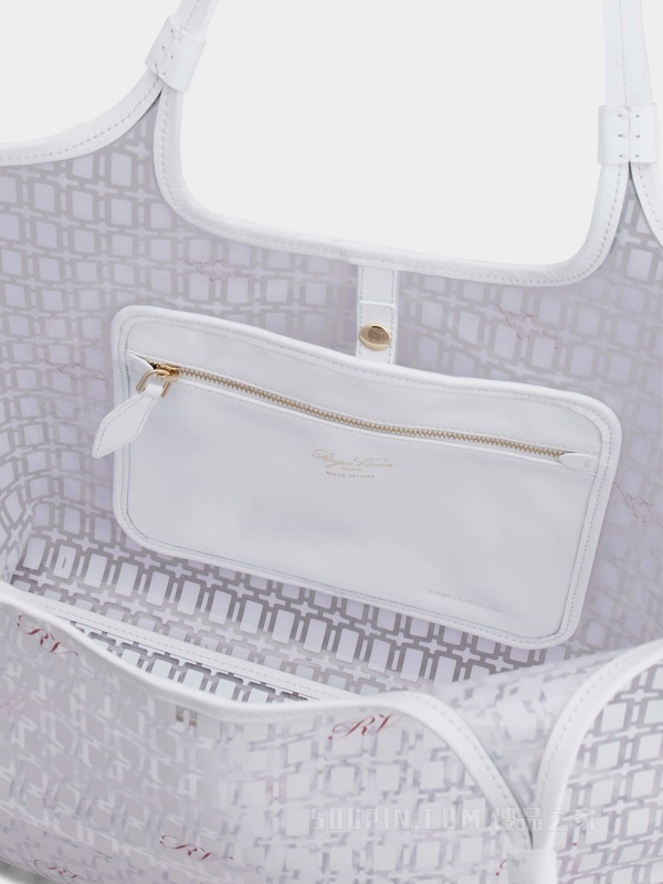 Grand Vivier PVC中号手袋 白色