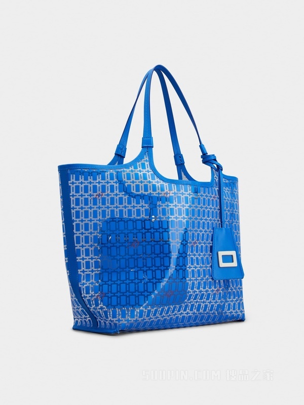 Grand Vivier PVC中号手袋 蓝色