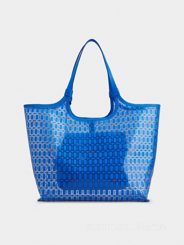 Grand Vivier PVC中号手袋 蓝色