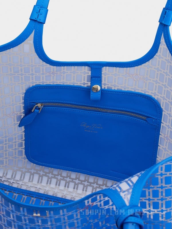 Grand Vivier PVC中号手袋 蓝色