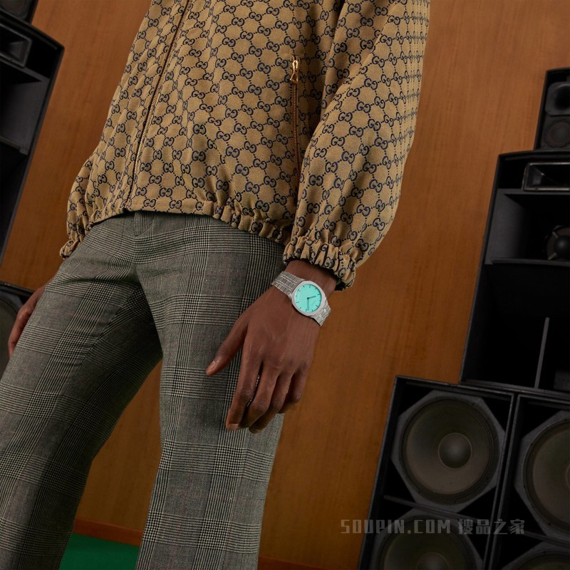 Gucci 25H系列腕表，38毫米 精钢