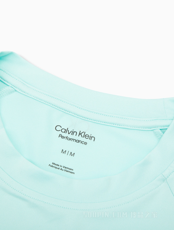 Calvin Klein 22春夏新款男士休闲圆领LOGO提花织带透气短袖T恤4MT2K137