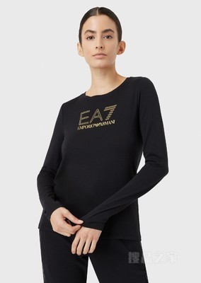 Evolution 系列棉质长袖T恤 | EA7