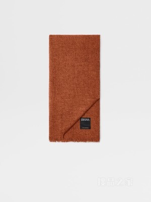 骆马红棕色 Oasi Cashmere 围巾