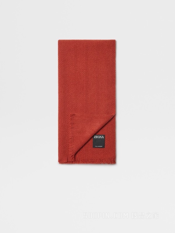 红色 Oasi Cashmere 围巾