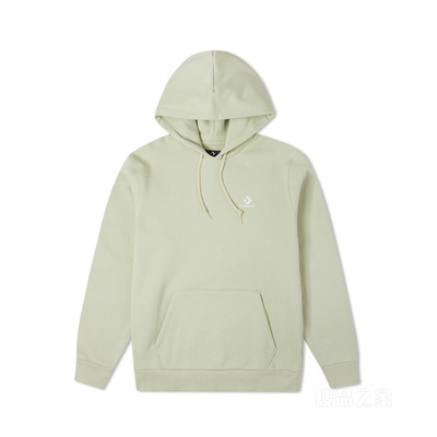【男子】时尚百搭加绒连帽卫衣 男款 绿色