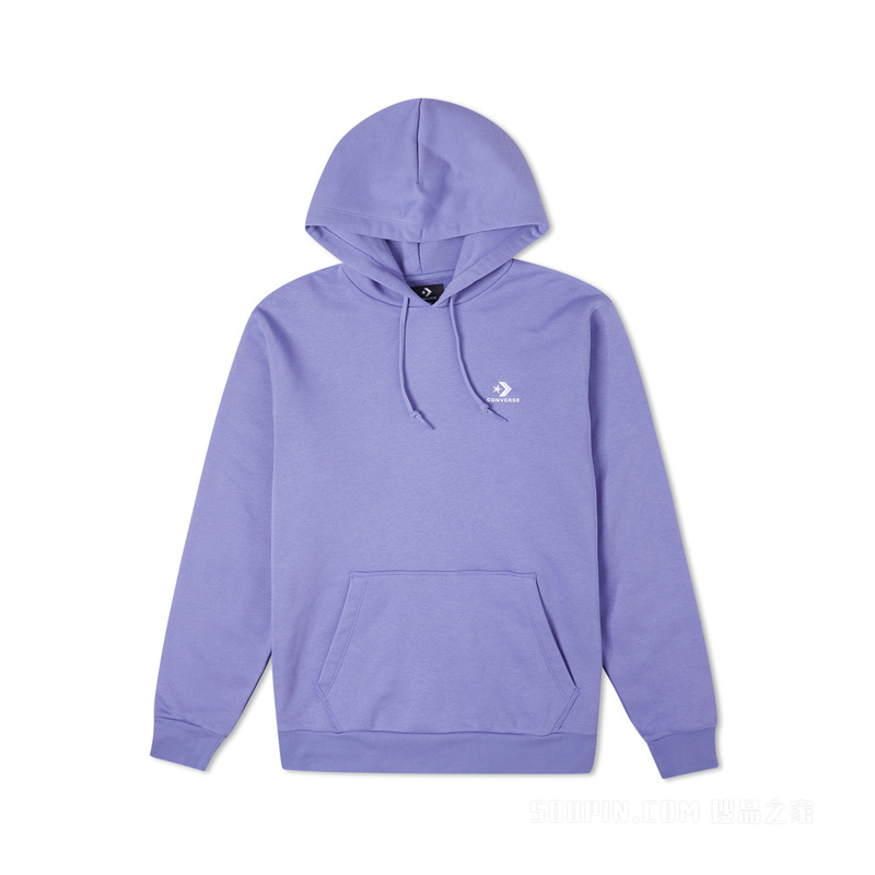 【男子】时尚百搭加绒连帽卫衣 男款 紫色