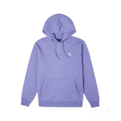 【男子】时尚百搭加绒连帽卫衣 男款 紫色
