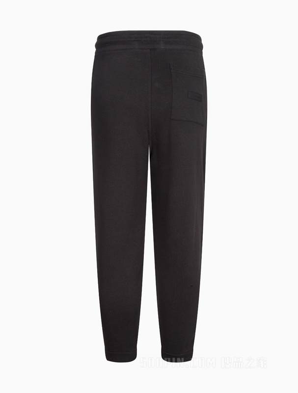 Calvin Klein 22春夏男女情侣中性LOGO织带醒目印花束脚休闲裤J400209