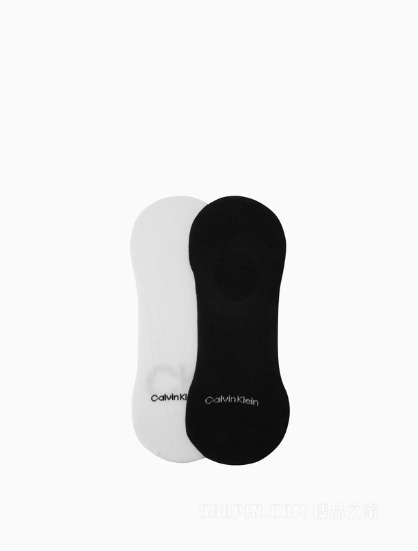 Calvin Klein 22春季男两双装深口LOGO提花船袜CKP32848
