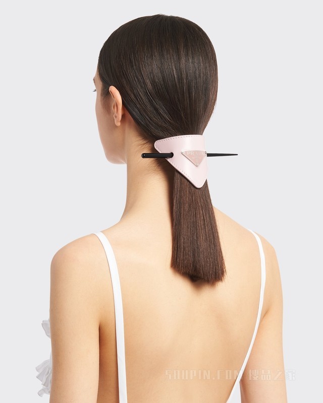 PRADA/普拉达】三角标皮革发簪头饰1IF004_8NQ_F0WZT-搜品之家