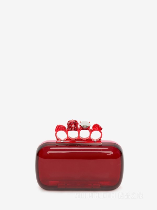 Skull Four Ring手拿包