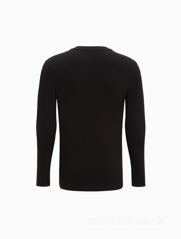 Calvin Klein 22秋冬新款男士休闲印花LOGO透气打底修身长袖T恤J322330